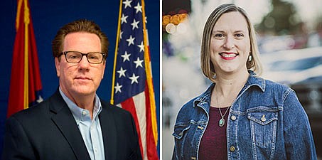 Tom Allen (left) and Jennifer Smith candidates for Benton County JP 4 seat.