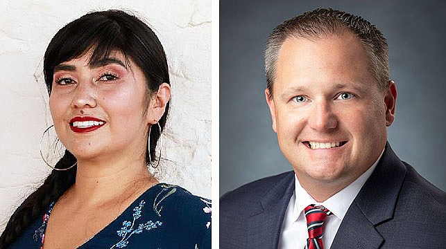 Mayra Carrillo (left) and Randall Harriman
candidates for Springdale City Council Ward 1
