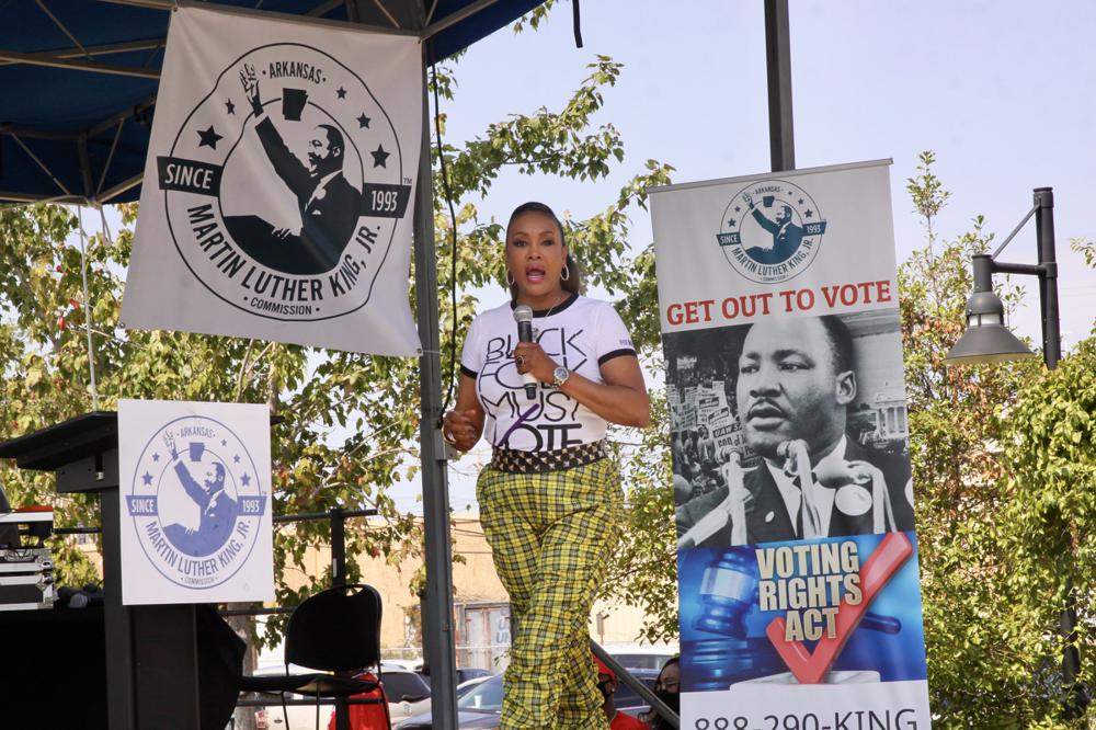 At Little Rock event, actress speaks out on voting