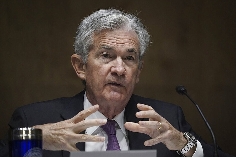 Federal Reserve Board Chairman Jerome Powell testifies during a Senate Banking Committee hearing, Thursday Sept. 24, 2020 on Capitol Hill in Washington about the CARES Act and the economic effects of the coronavirus pandemic. 