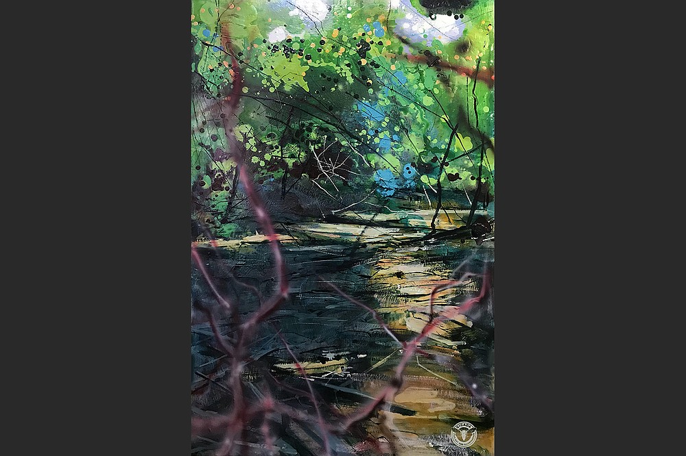 "Internal Landscape No. 20" by Ricky Sikes is part of the "Internal Landscapes" exhibition at the University of Arkansas at Little Rock.
(Special to the Democrat-Gazette)