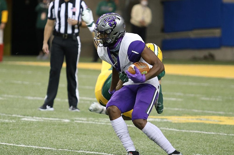 Central Arkansas receiver Tyler Hudson has 15 receptions for 225 yards and 2 touchdowns through four games. He and teammate Lajuan Winningham give the Bears a formidable offensive attack.
(Photo courtesy of the University of Central Arkansas)