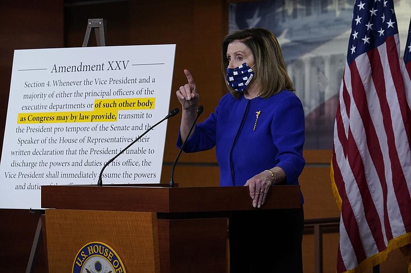 Pelosi's 25th Amendment move draws ire of GOP