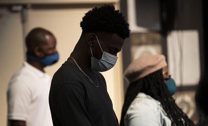 Wearing masks and social distancing is the rule for all those attending church services on Sunday morning at Experience Christian Center in Orlando, Fla., on Sept. 27. The roles are changing for Black pastors during the pandemic and the political burdens on them have grown in this election year.
(Orlando Sentinel/TNS/Willie J. Allen Jr.) story.lead_photo.caption