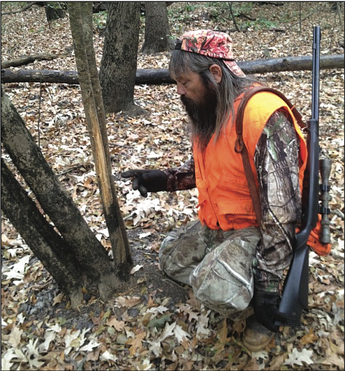 Rubs are a sure sign that an active buck is using an area, but his visits to the rub might be intermittent. (Arkansas Democrat-Gazette/Bryan Hendricks) story.lead_photo.caption