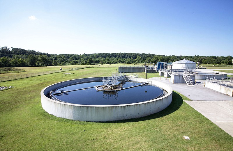 A clarifier, used to remove particles and solids from water, is shown in this July 2019 file photo.