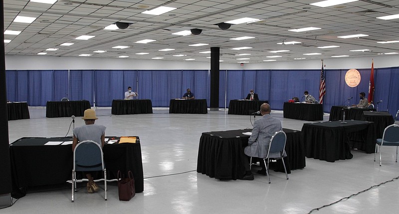 The Pine Bluff City Council meets at the Convention Center in this Arkansas Democrat-Gazette file photo.