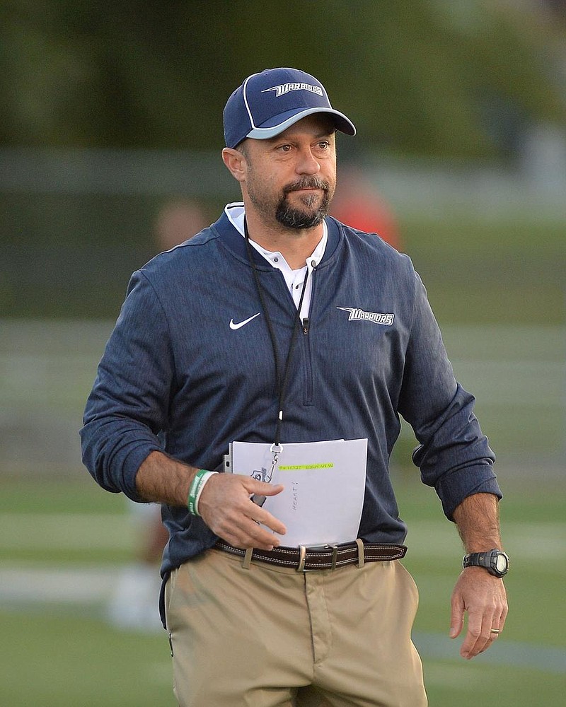 Little Rock Christian head coach Eric Cohu before Friday night's game in Little Rock.

Special to the Democrat-Gazette/JIMMY JONES