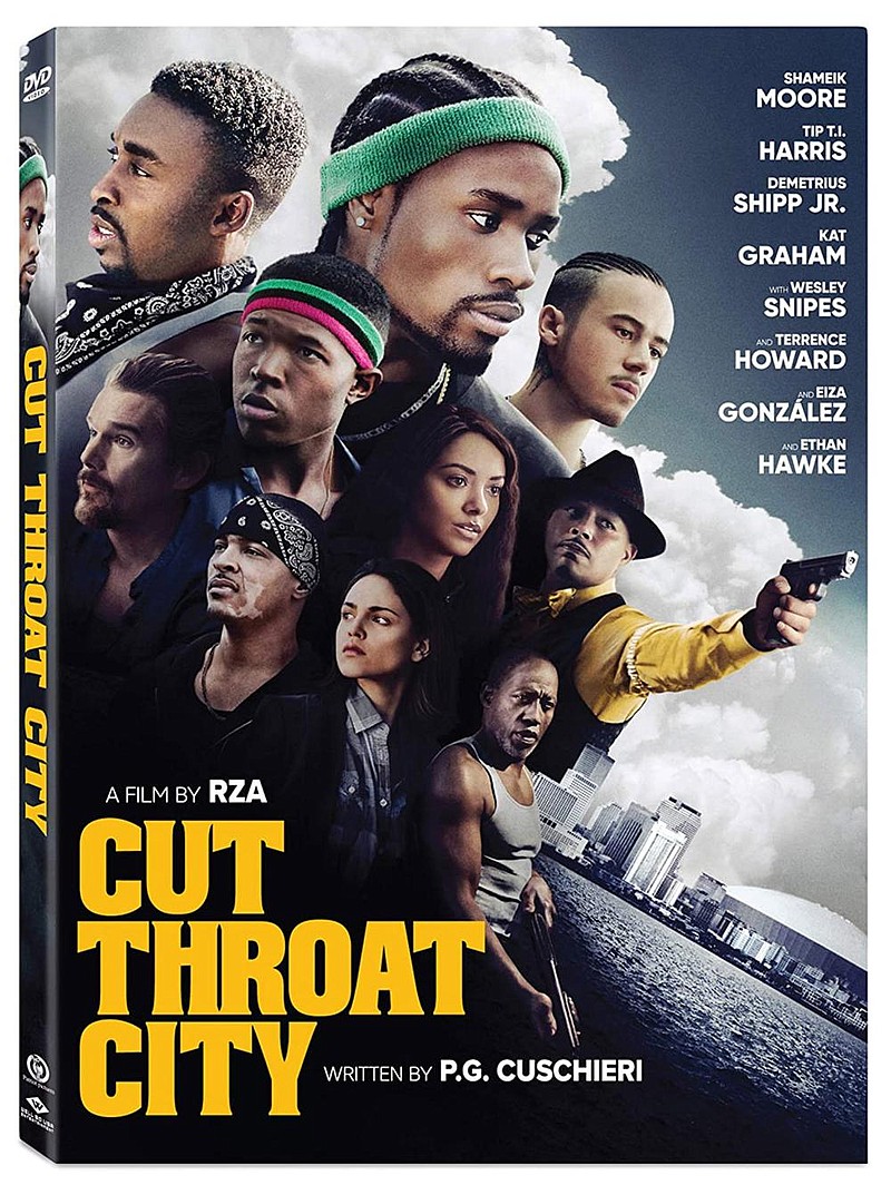 “Cut Throat City” (R, 2 hours, 3 minutes) A dangerous heist by four desperate men goes wrong in the Lower Ninth Ward of New Orleans just after Hurricane Katrina. With Wesley Snipes, Ethan Hawke, Shameik Moore, Terrence Howard, Isaiah Washington; directed by RZA.