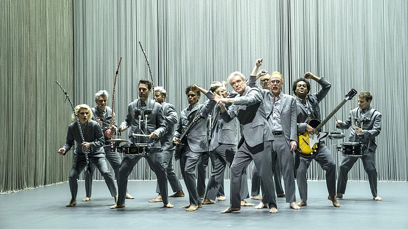 Former Talking Heads frontman David Byrne leads a rowdy crew of musicians toward some new connections in “David Byrne’s American Utopia,” an HBO film directed by Spike Lee that captures Byrne’s hit Broadway production.
