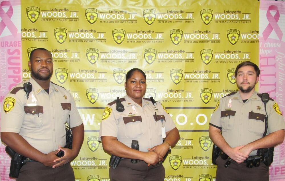 Sheriff’s office takes pink ribbons to heart