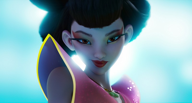 Chang’e (voiced by Phillipa Soo) in the movie “Over the Moon.” (Netflix)