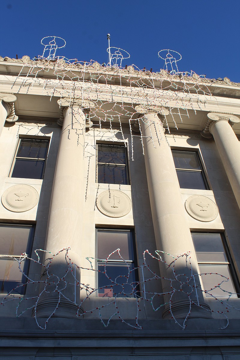 Christmas decorations can be seen popping up around El Dorado, including at the county Courthouse downtown. 
