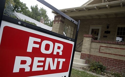 A "for rent" sign is shown at a home in this September 2007 file photo.