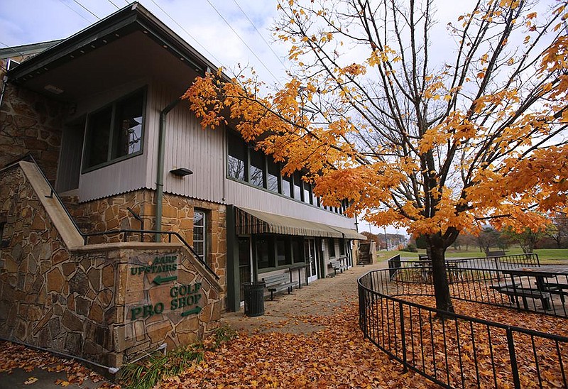 The clubhouse of the former War Memorial golf course is shown Tuesday in Little Rock. The golf course has been added to the National Register of Historic Places.
(Arkansas Democrat-Gazette/Thomas Metthe)