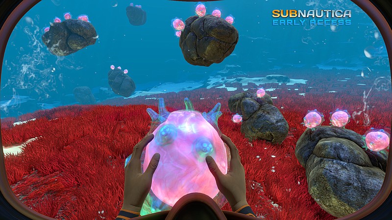"Subnautica" is an open world survival action-adventure video game developed and published by Unknown Worlds Entertainment. Players explore the ocean on an alien planet after their spaceship, the Aurora, crashes on the surface. (Unknown Worlds Entertainment)