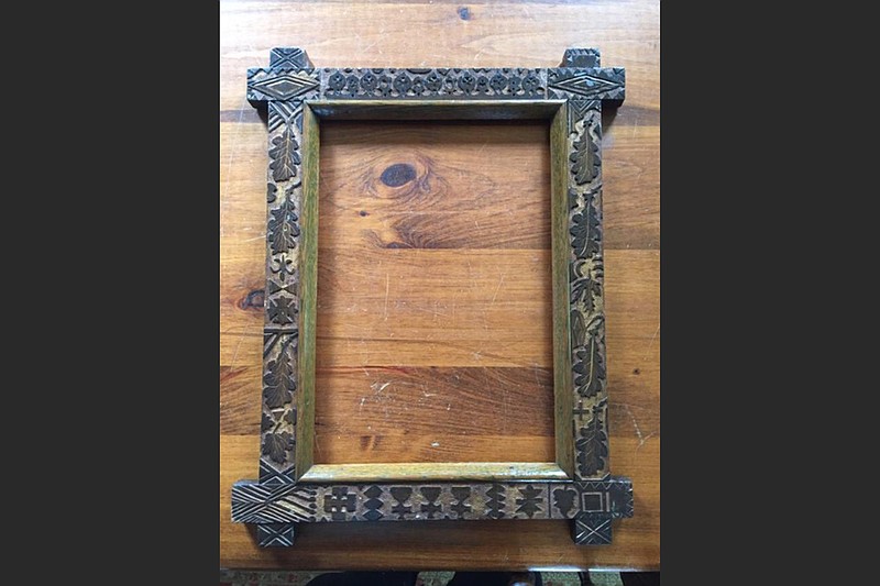 This is a late Victorian crisscross frame — but is it tramp art? (Handout/TNS)