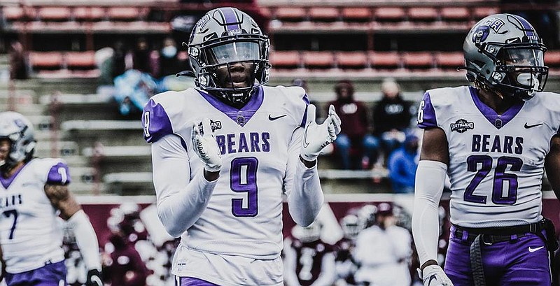 University of Central Arkansas cornerback Robert Rochell (9) will be honored Saturday at Estes Stadium, along with 19 other teammates who also are listed as seniors before the Bears take on Eastern Kentucky University at 3 p.m. 
(Photo courtesy University of Central Arkansas)