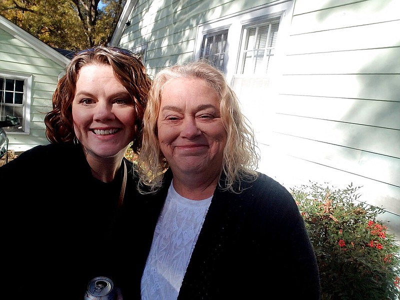 This November 2017 photo provided by Sara Knotts shows Knotts (left) and her mother, Anne Ashcraft, in Monroe, N.C. Knotts, a North Carolina elections director, had to ask members of her board to reject her mother’s absentee ballot because she died several weeks before the general election. story.lead_photo.caption
