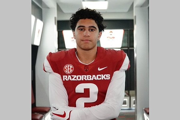ESPN 4-star safety Isaac Thompson visited Arkansas on Feb. 1.