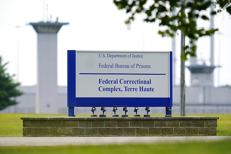 FILE - This Aug. 28, 2020, file photo shows the federal prison complex in Terre Haute, Ind. 