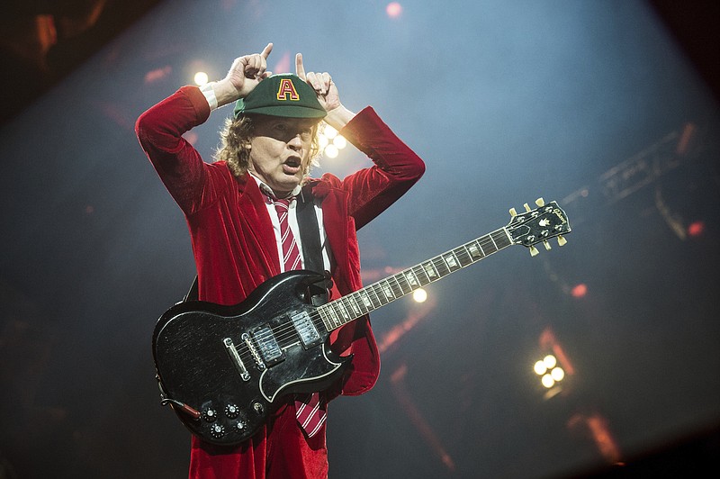 Angus Young and the rest of the venerable rock band AC/DC are on a roll in 2020, releasing their 17th studio album “Power Up,” to good reviews from critics. The band has been together 47 years. (AP file/Amy Harris/Invision)