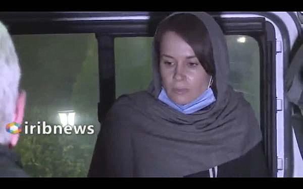 This image taken from Iranian television video Wednesday shows British-Australian academic Kylie Moore-Gilbert in Tehran.
(AP/Iranian State Television)