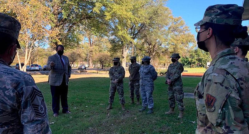 Chairman Caldwell joins military personnel for an Innovative Readiness Training Medical Mission Initial Planning Meeting, highlighting DRA health-related programs and initiatives. 
(Special to The Commercial)
