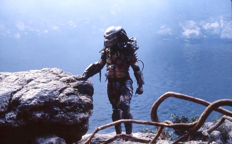 The original Predator, played by the 7-½-foot-2 Kevin Peter Hall, in the original “Predator” from 1987. Who would have suspected the film, dismissed by the Los Angeles Times as “arguably one of the emptiest, feeblest, most derivative scripts ever made as a major studio movie” would go on to spawn four sequels?