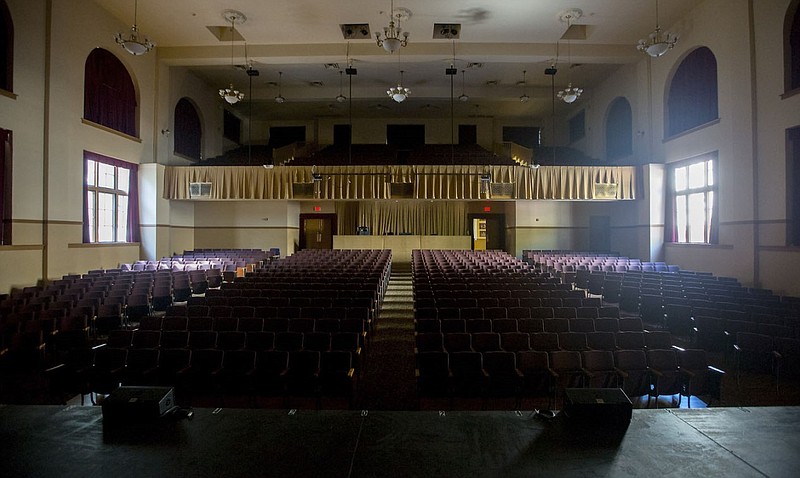 Seating inside the Eureka Springs Auditorium, popularly called The Aud, is shown in this 2016 file photo.