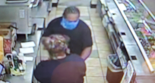 This image provided by Fort Smith police shows a robbery suspect at Subway restaurant, 4700 Grand Ave.