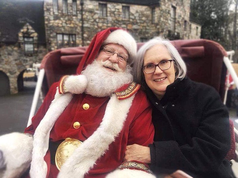 Kathy and Stacy Peters live in Little Rock and for a few weeks every year, Stacy becomes “Santa Pete” and Kathy takes on a supporting role. “I tell people, we’ve been married 45 years and it’s been 42 of the happiest years of my life,” Stacy quips. “Really, we’ve been blessed.”
(Special to the Democrat-Gazette)