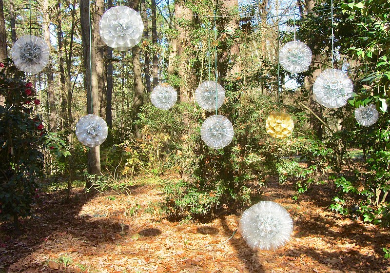 Balls of light are a design by Fay Jones School of Architecture and Design. (Special to the Democrat-Gazette/Marcia Schnedler)