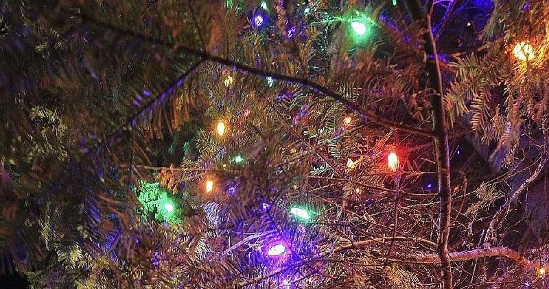 FILE - Christmas lights