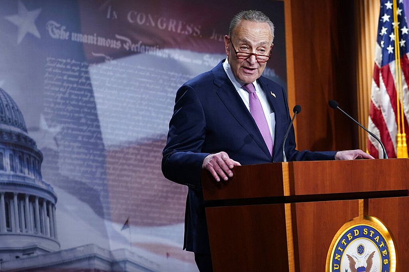 Senate Minority Leader Sen. Chuck Schumer of N.Y., speaks on Capitol Hill in Washington, Tuesday, Dec. 1, 2020. (AP Photo/Susan Walsh)

