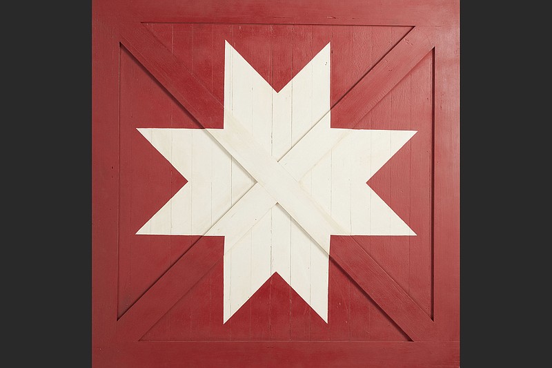 Pottery Barn is selling Barn Door Star Wall Art, $199-$499, based on the Ohio Star quilt pattern. (Pottery Barn via The Washington Post)