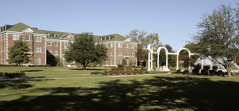 FILE - The campus of the University of Central Arkansas in Conway is shown Oct. 27, 2008. (AP Photo/Danny Johnston)