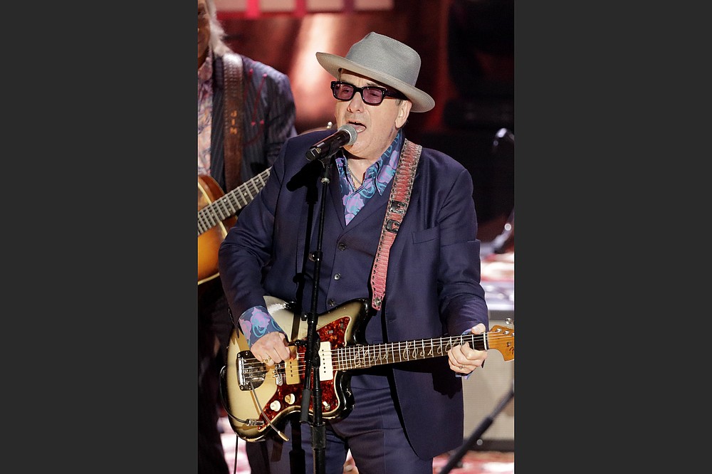 Elvis Costello performed at the Americana Music Awards in 2019. (AP)