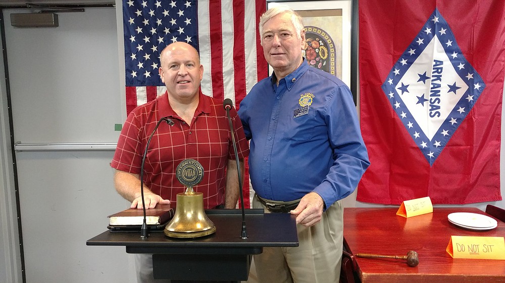 Brother Terry Upchurch, pastor of Ebeneezer Baptist Church, spoke recently at a meeting of the Civitan Club. He’s pictured here with Frank Hash, Civitan president.