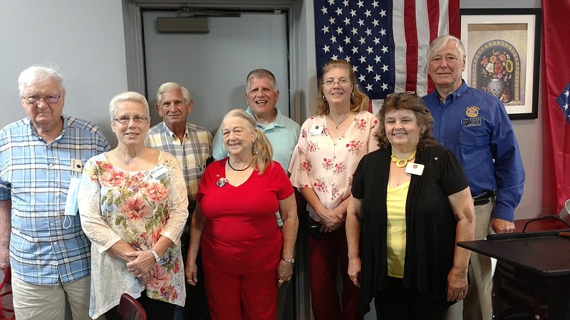 New officers for the El Dorado Civitan Club for 2020/2021 are, from left, Bob Mayhan; Marilyn Pepper; Danny Terry; Diana Scritchfield; Grady Tracy, treasurer; Robin Thornton, secretary; Janelle Williams, president-elect; and Frank Hash, president.