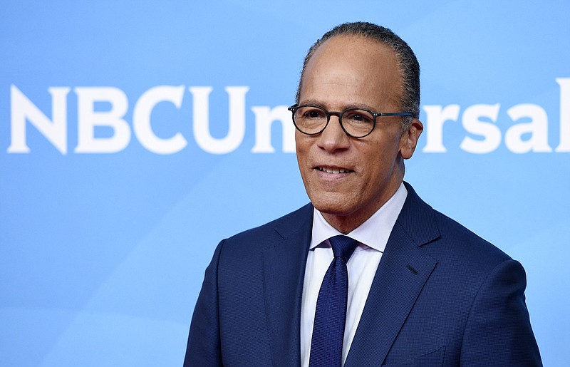 “NBC Nightly News” anchor Lester Holt occasionally ends his broadcasts now with commentaries, an unusual departure for network evening newscasts that have a lengthy track record of playing it straight. Holt’s commentaries trend toward the non-controversial, with a central theme of trying to find common ground that will pull Americans together. (Chris Pizzello/NBC Universal via AP)