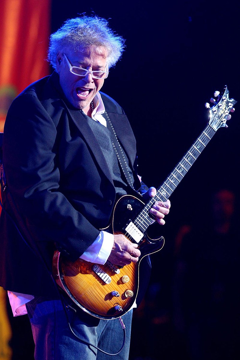 Leslie West of Mountain performs during the Heros of Woodstock concert in 2009 to mark the 40th anniversary of the original 1969 Woodstock concert. West died Wednesday at 75.
(AP file photo)