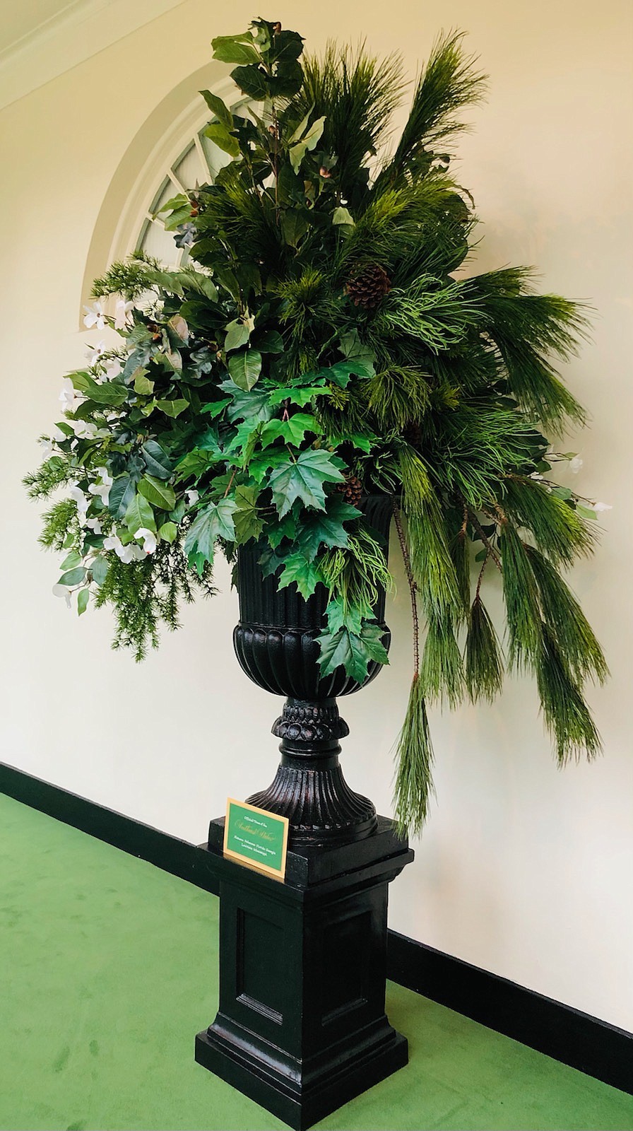 An urn representing Arkansas and other Southeastern states was one of the projects Liz Bullock worked on as a decorator at the White House. (Contributed)