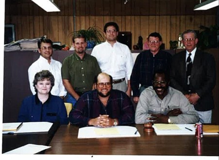 Jerry Hegwood, bottom row, far right, passed away on Dec. 25, 2020. Hegwood served on the Smackover-Norphlet Board of Directors for 26 years. (Contributed)