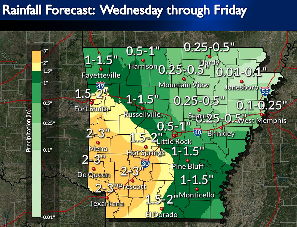 Forecasters North Arkansas to get up to 5 inches of snow; rest of