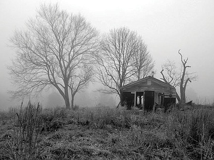 “Old House in Fog,” a photograph by Lynn Reinbolt of Searcy, received a purchase award in the 2021 Small Works on Paper Touring Exhibit.