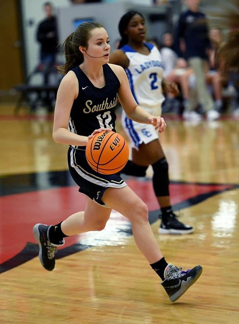 Junior guard Brett Gardner is averaging just over 18 points per game this season for Southside Batesville. “This year, she’s just had to carry the load a little bit more, but I think she was prepared for it,” Coach Jordan Riley said. 
(Submitted photo) 