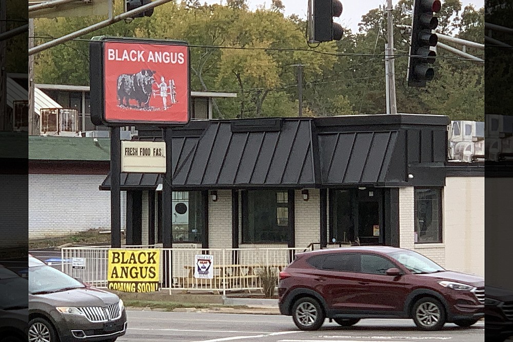 Black Angus reopened at West Markham and Van Buren streets in 2021. (Democrat-Gazette file photo/Eric E. Harrison)