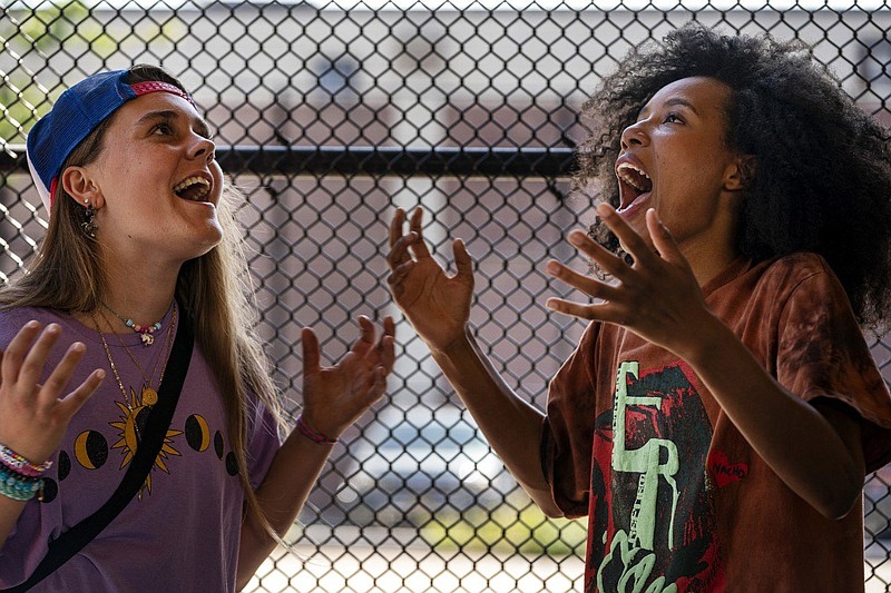 Nina Moran (left) is Kirt and Dede Lovelace plays Janay in HBO’s “Betty.” (Alison Rosa/HBO)