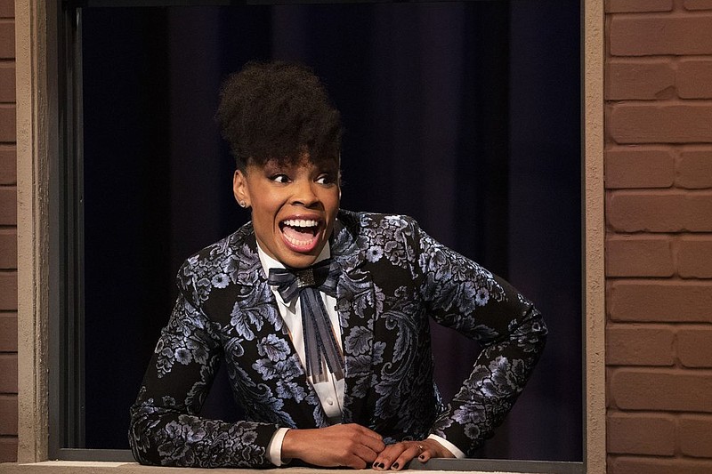 Amber Ruffin is a Nebraska native with her own comedy series, “The Amber Ruffin Show,” on the Peacock streaming service. (AP/Peacock/Virginia Sherwood)